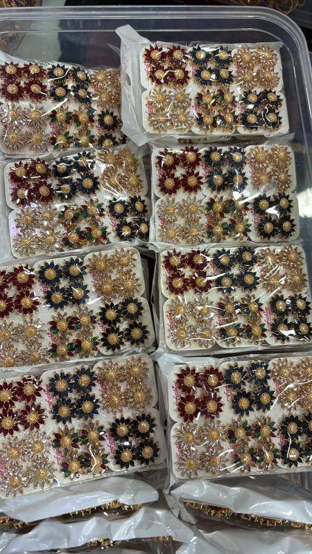 AD sunflower rose gold erings 1150 Wholesale jewelry suppliers in Bangalore